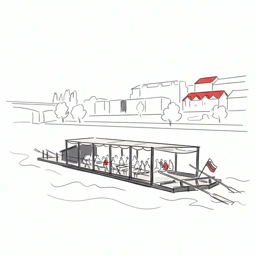 Maribor Ilustracija Splavarjenje