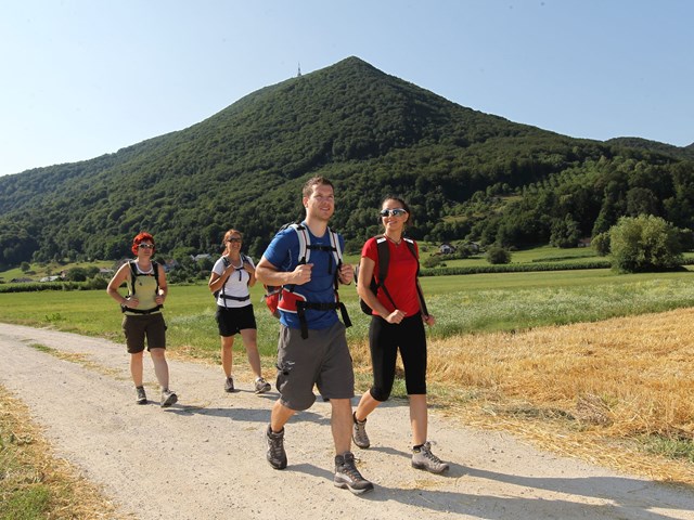 Il sentiero fino al monte Boč
