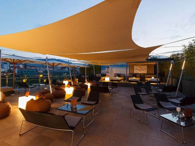 Terrazza dell’Hotel City Maribor