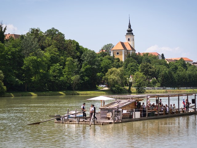 A traditional raft ride down the Drava River