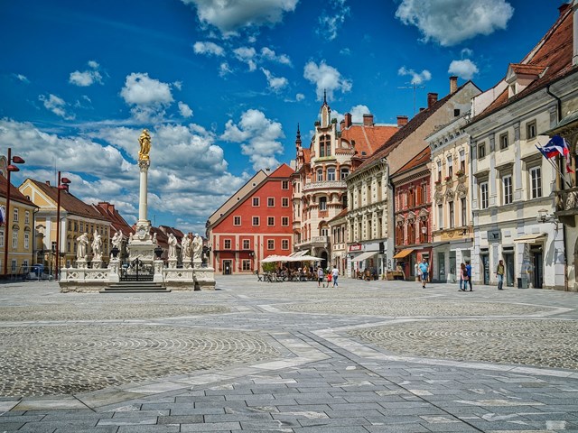 Der Hauptplatz - Glavni trg in Maribor