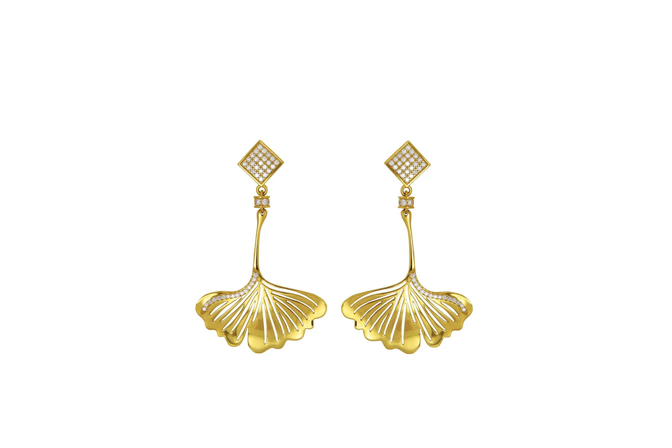 E2Rd Ginko Yellow Gold Diamonds