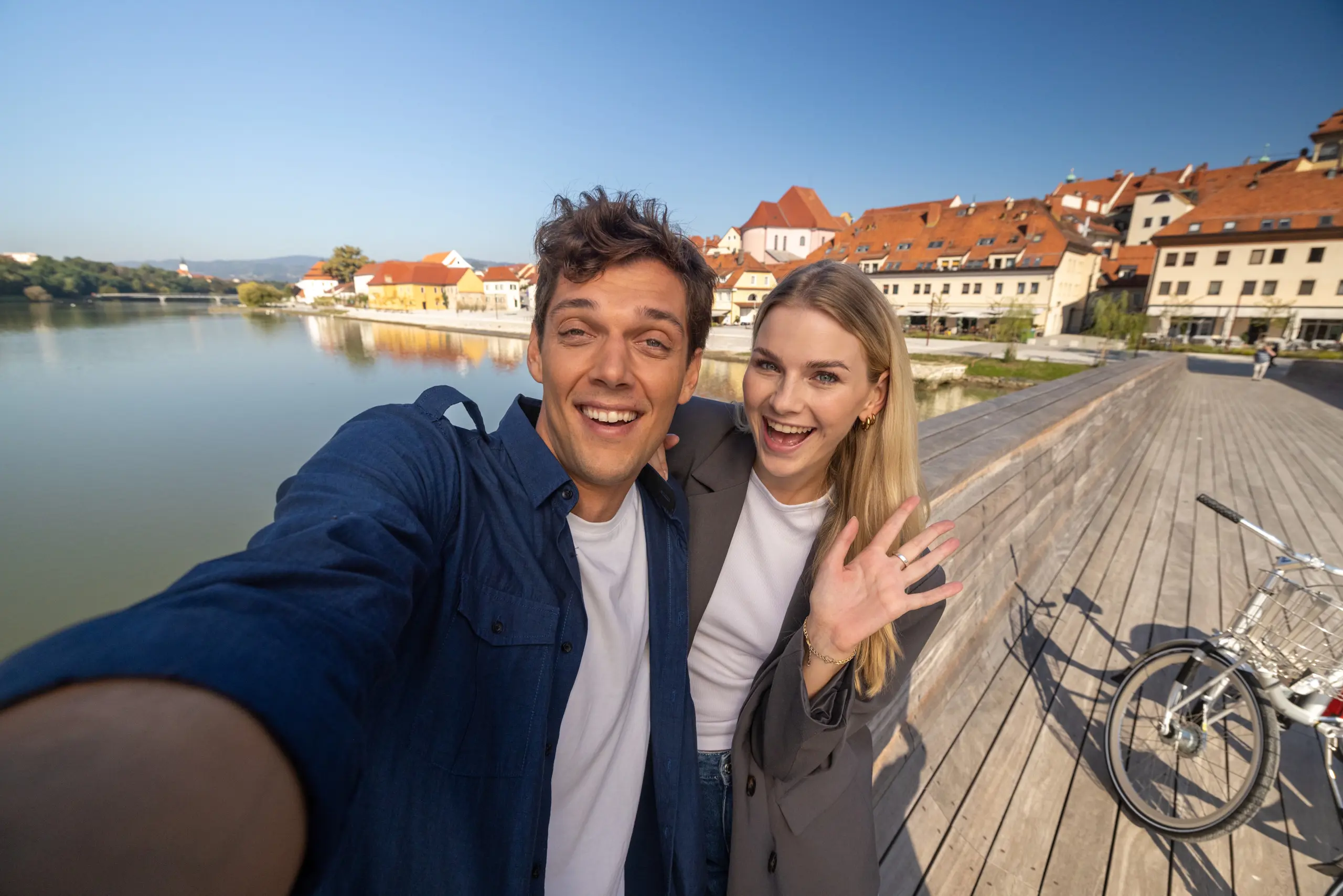 Selfie Maribor Pohorje Slovenija Young Couple