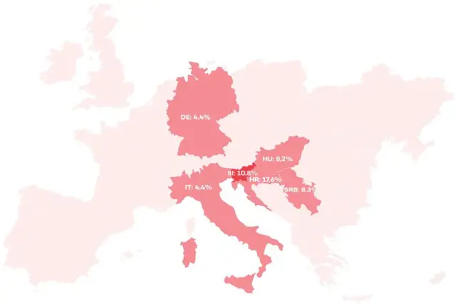 Evropa Map Januar